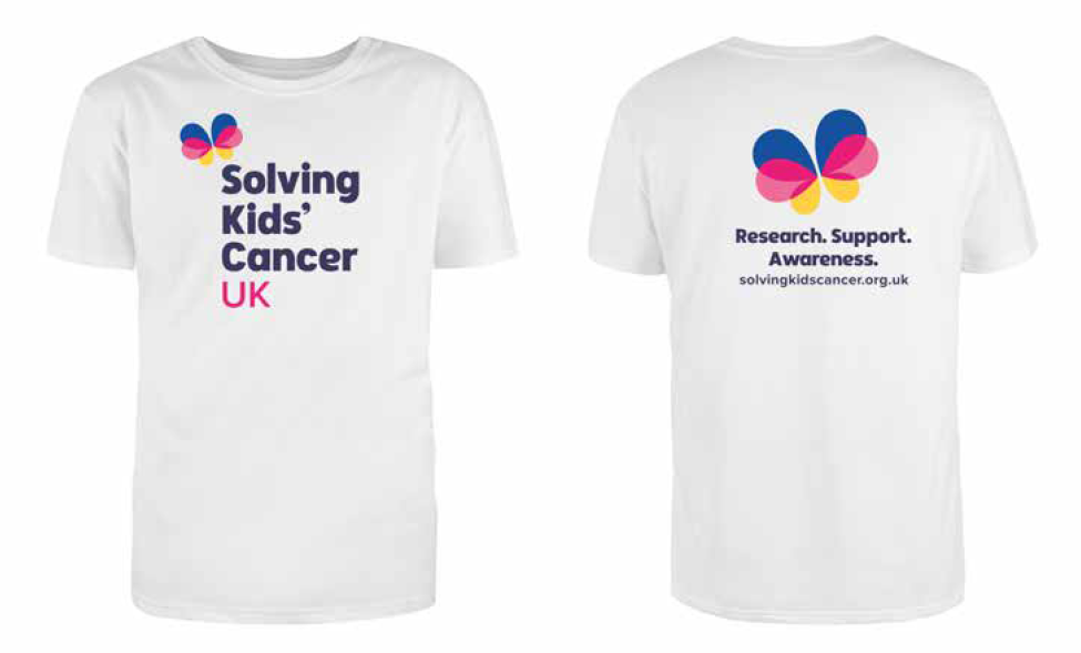 Solving Kids' Cancer UK t-shirt