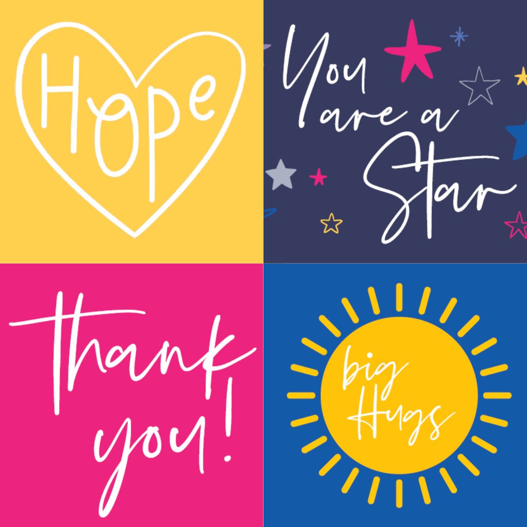 Positive postcards - pack of 4
