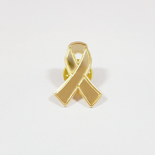 Gold ribbon badge
